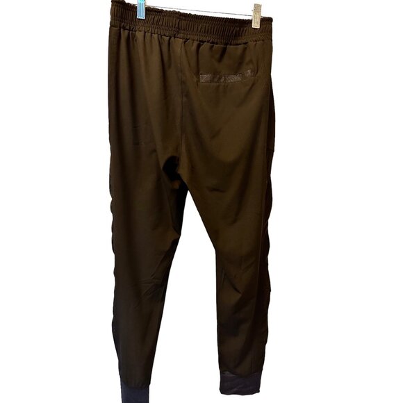 🍒 2/$20 🍒  Silky Light Weight Black Pants with Pockets and Cuffed Ankles sz M - Picture 5 of 7